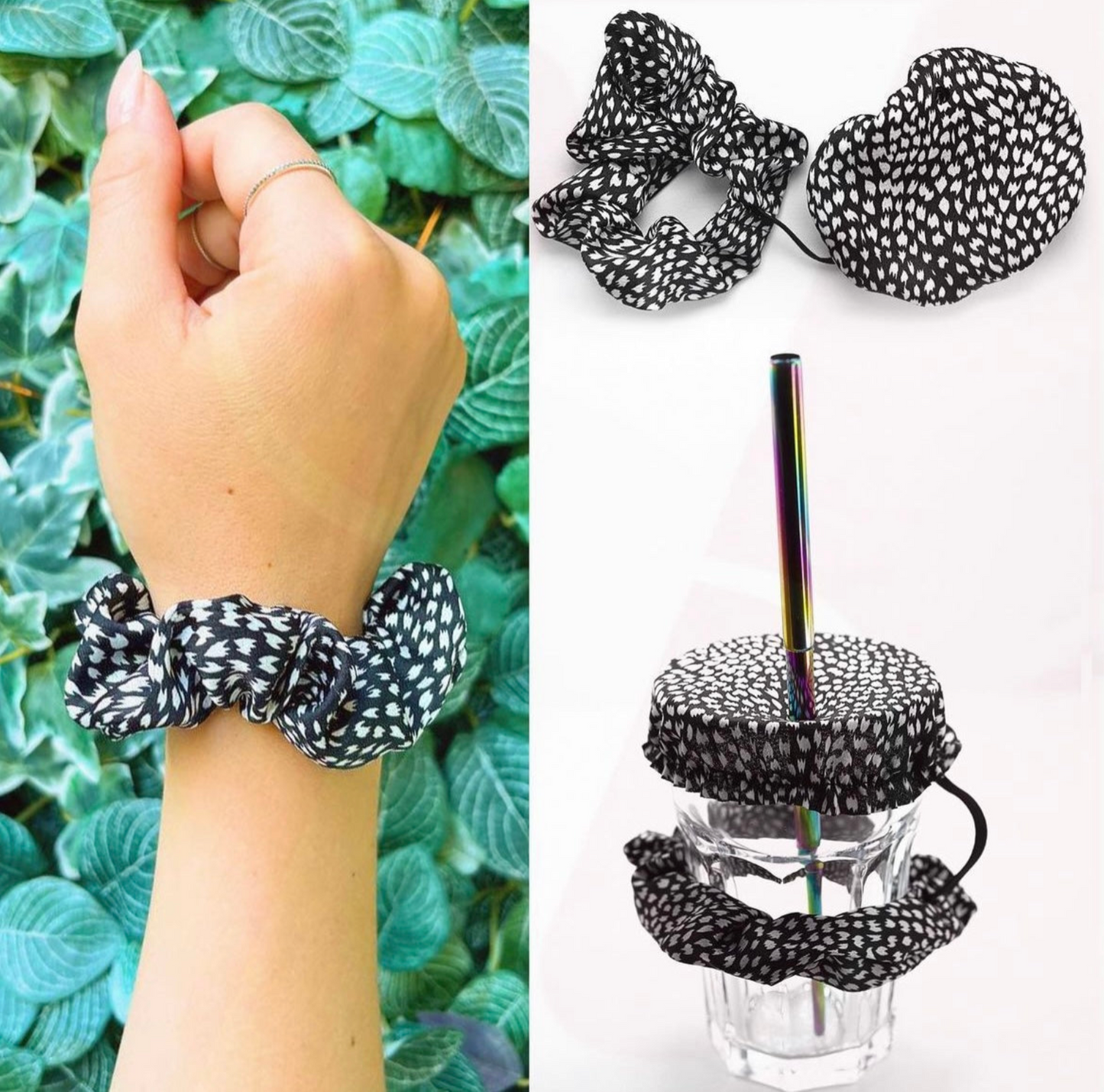 SIPY - Scrunchie | Haargummi | Getränkeschutz Abdeckung gegen K.O.-Tropfen | Getränkeschutz gegen K.O.-Tropfen | Getränkeschutzdeckel | Getränkeabdeckung | Anti Spiking